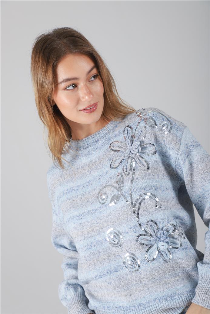 Sweater Viena Bordado con Lentejuelas